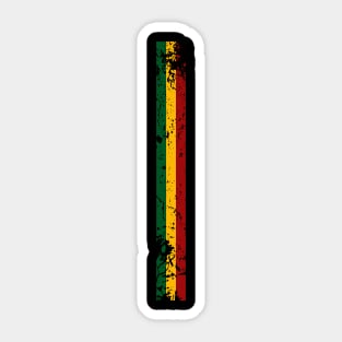 Reggae Rasta Rastafari Jamaica Color Stripe Sticker